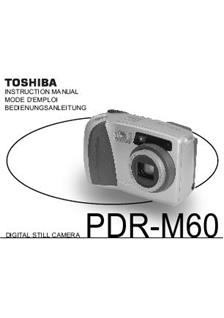 Toshiba PDR M 60 manual. Camera Instructions.